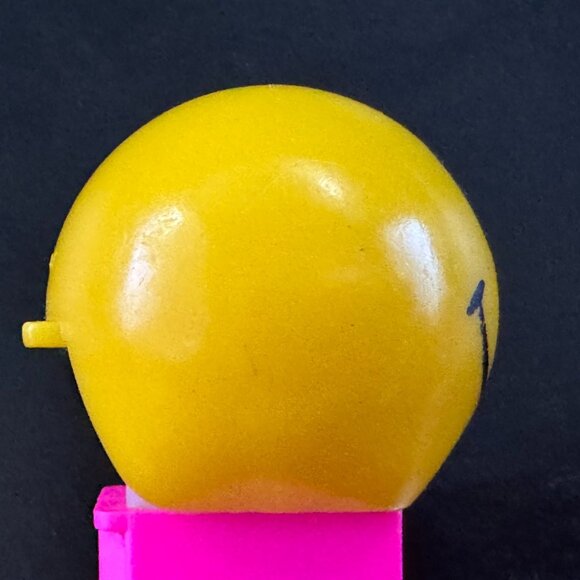 PEZ Candy Dispenser Walmart Smiley Funky Face, Neon Pink Stem, Hungary, 2000 - Picture 8 of 15